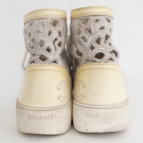 Chanel Open Shell Cap Toe Sneakers - Picture 3 of 13